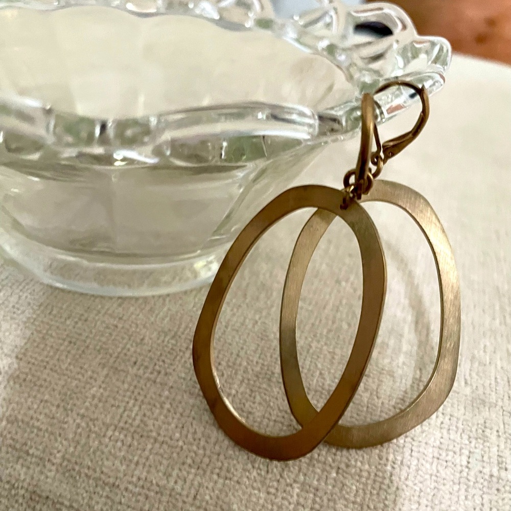 Gold Freeform Earrings